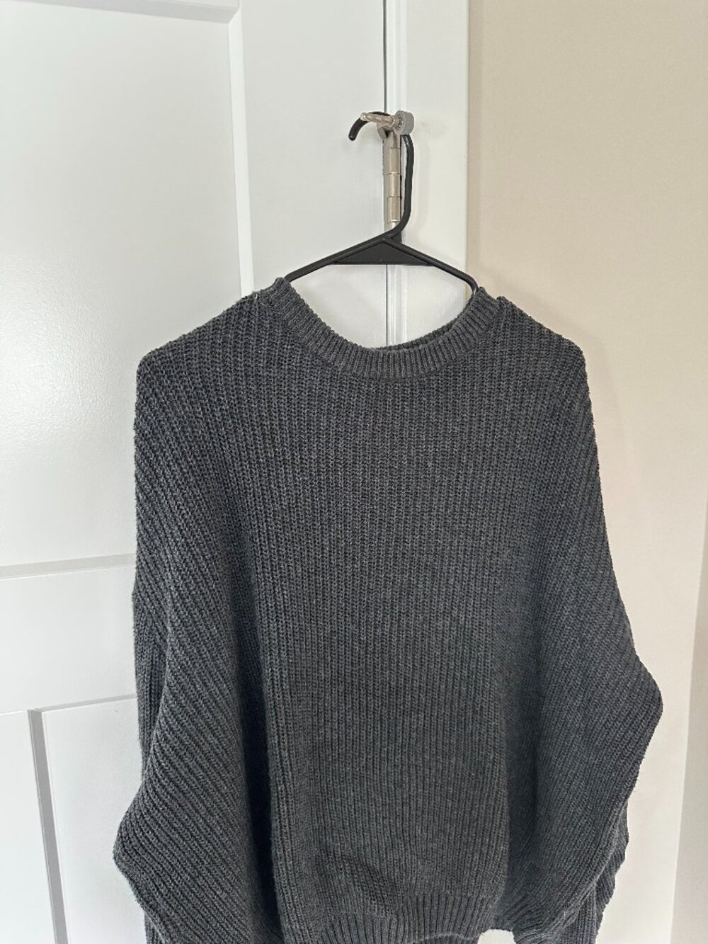 Asos Men's Fisherman Sweater Size Large Dark Gray Long Sleeve